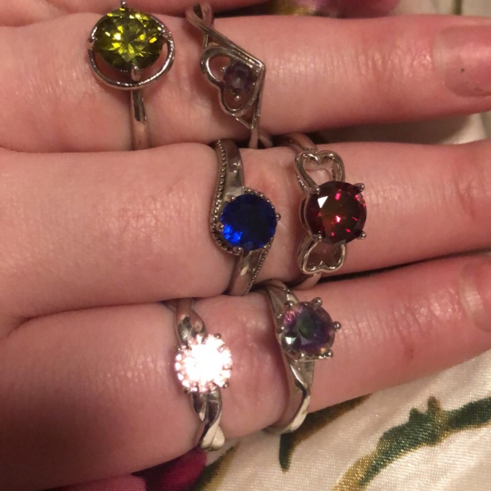 💍🌸 BEAUTIFUL STERLING RINGS 🌸💍 - Picture 2 of 11